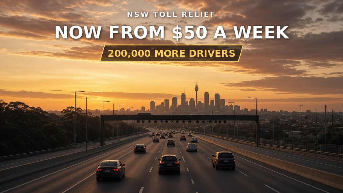 NSW motorway toll relief for drivers