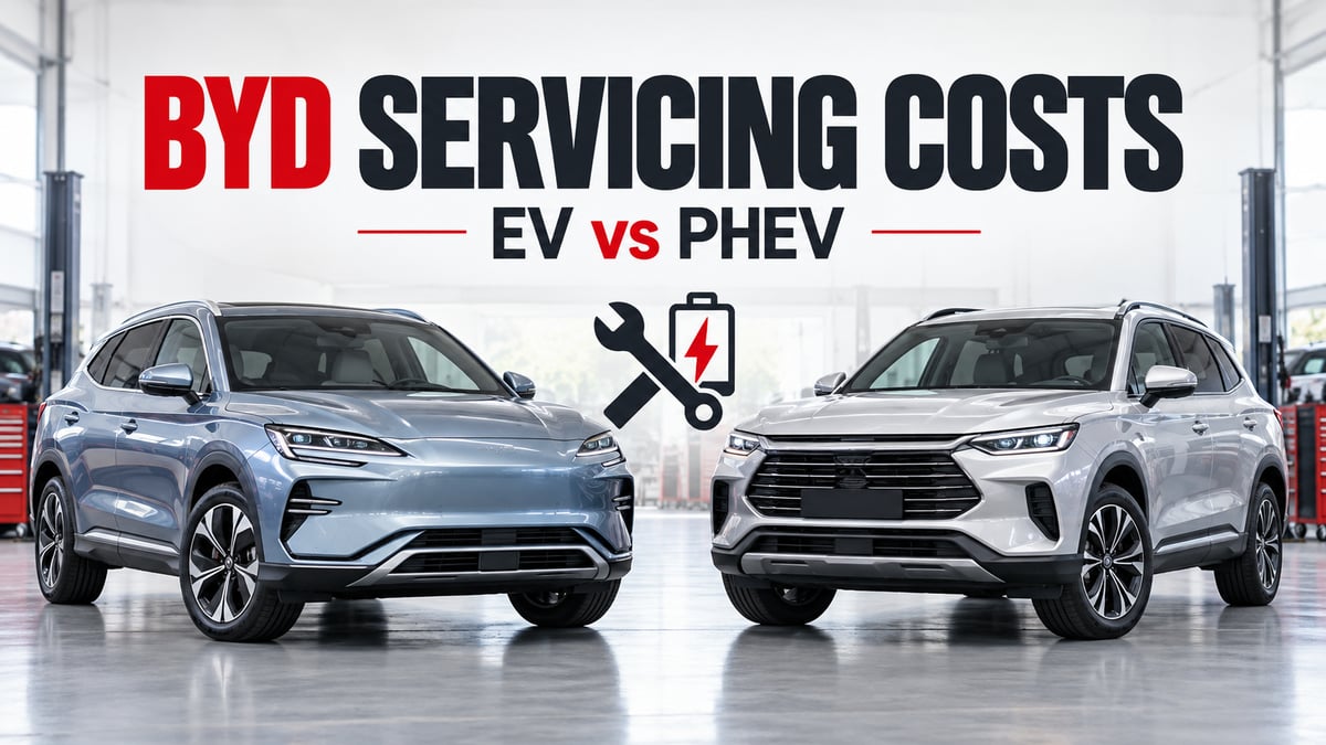 Featured image for BYD Servicing Costs Australia 2026 EV vs PHEV Service Schedules and Costs