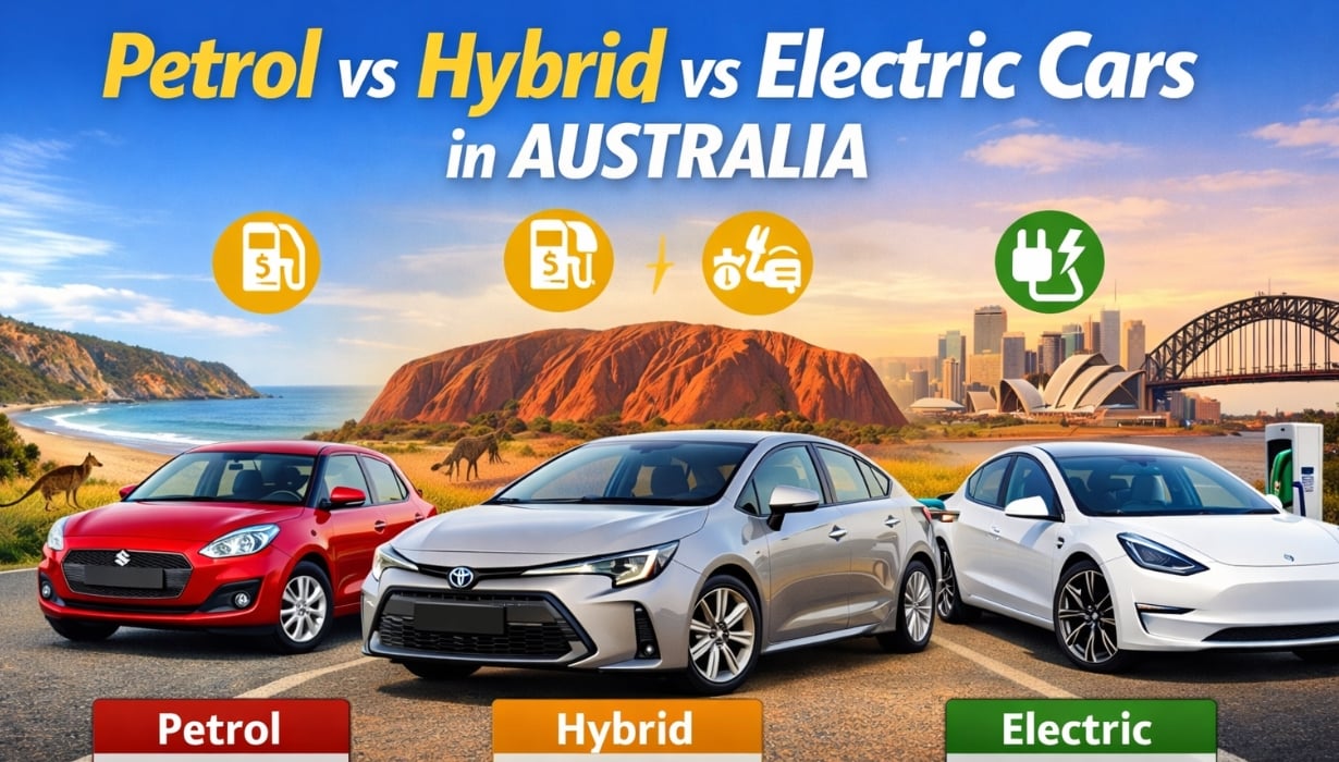 Featured image for Petrol vs Hybrid vs Electric Cars in Australia: Which Is Cheapest to Run?