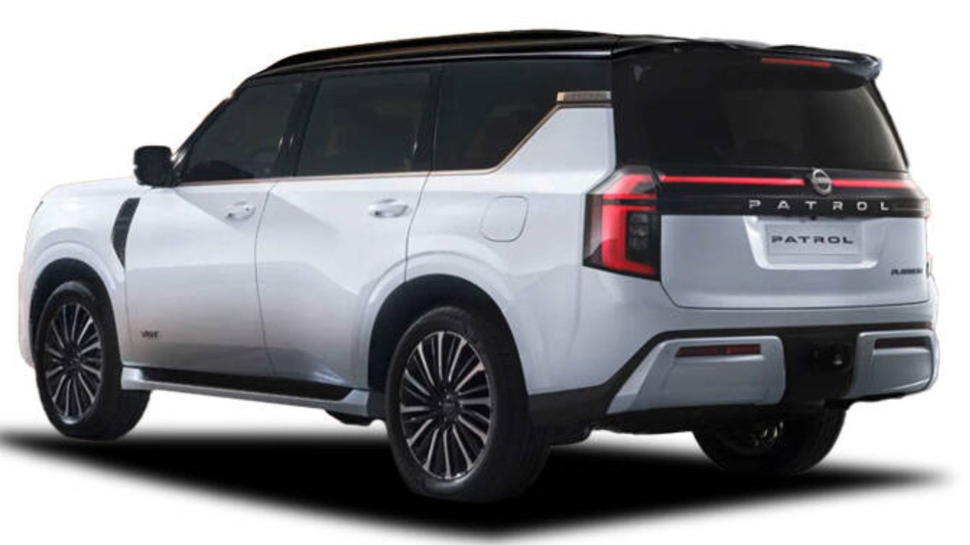 All-new Nissan Patrol rear three-quarter view