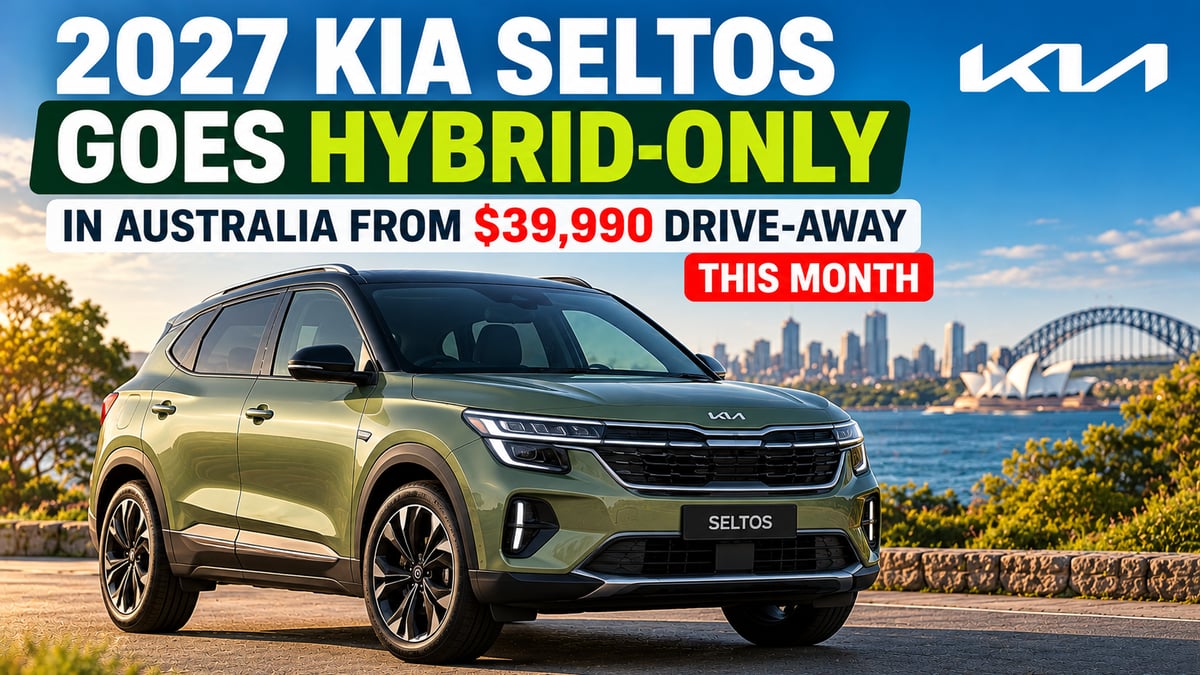 Featured image for 2027 Kia Seltos goes hybrid-only in Australia from $39,990 drive-away
