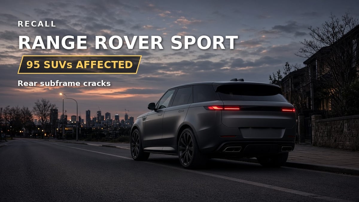 Range Rover Sport rear subframe recall