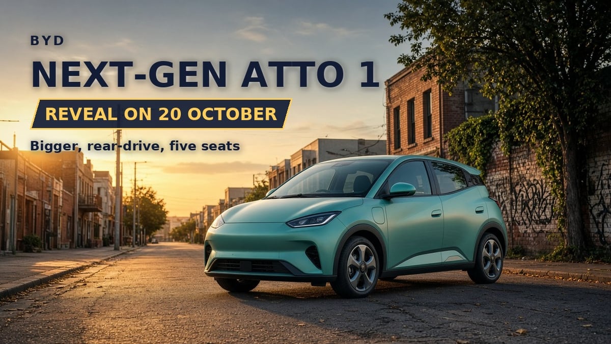 Next-generation BYD Atto 1 electric hatch