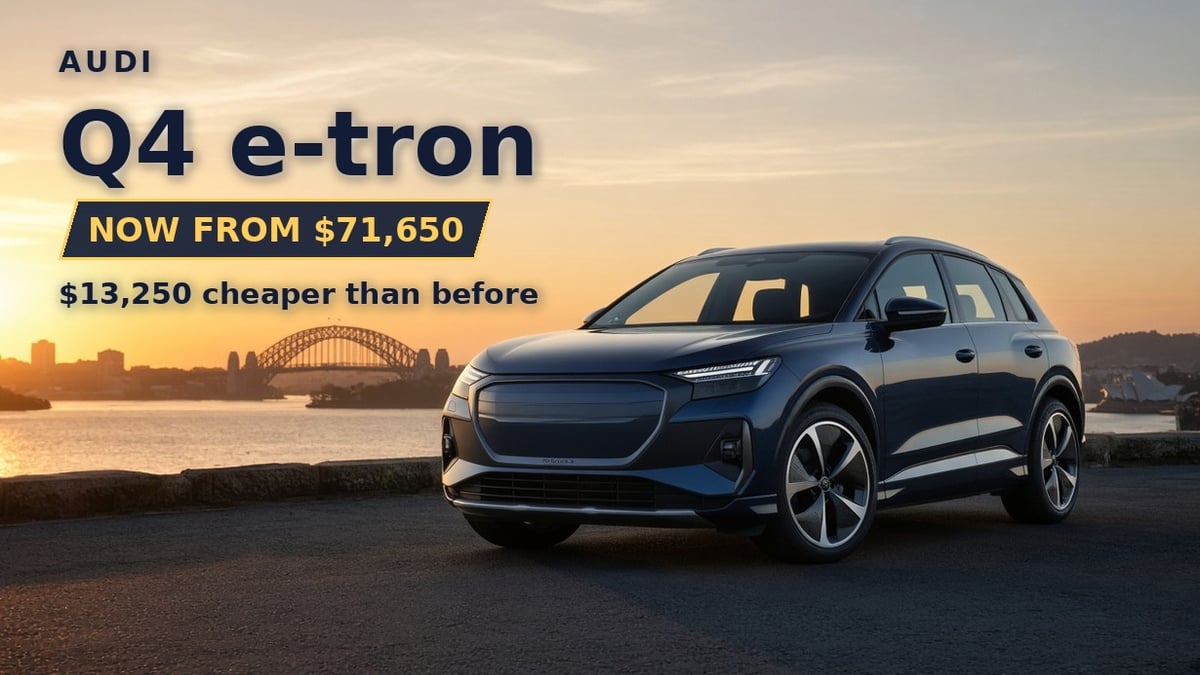 2027 Audi Q4 e-tron electric SUV price cut in Australia