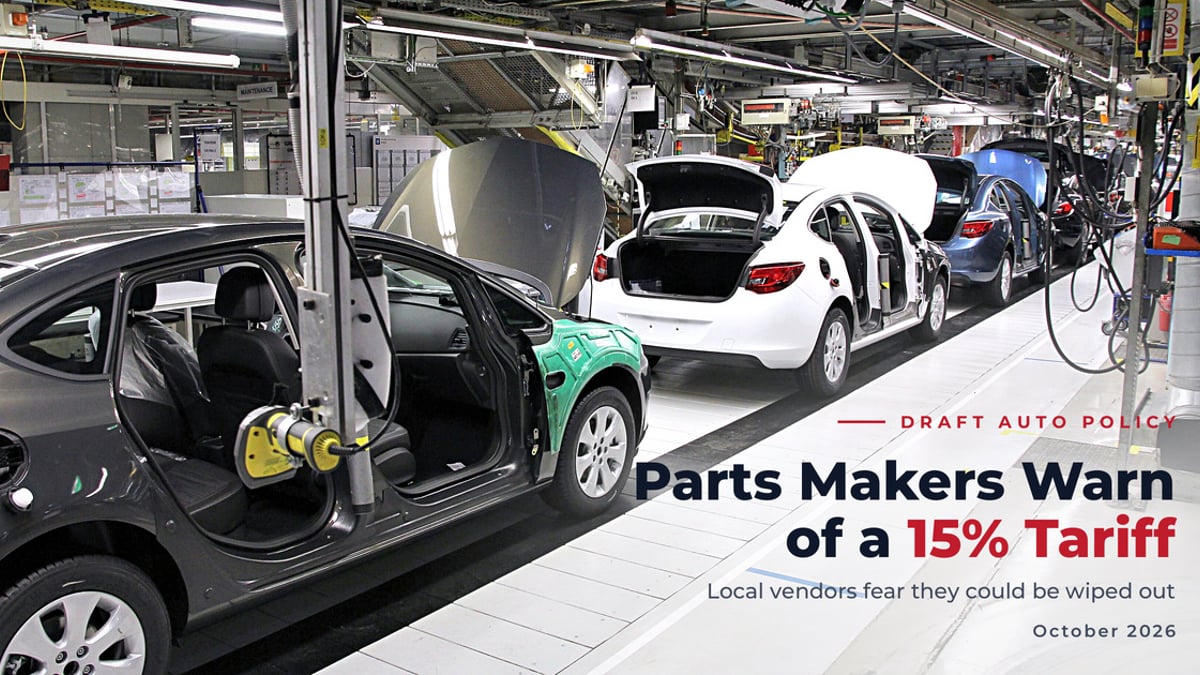 PAAPAM 15 percent auto parts tariff and local vendors