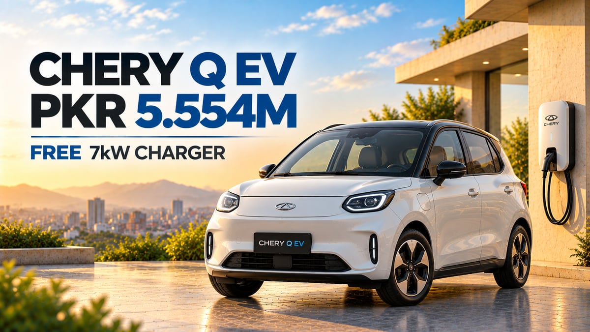 Featured image for Chery Q EV Launched in Pakistan at PKR 5.554 Million With Free Home Charger