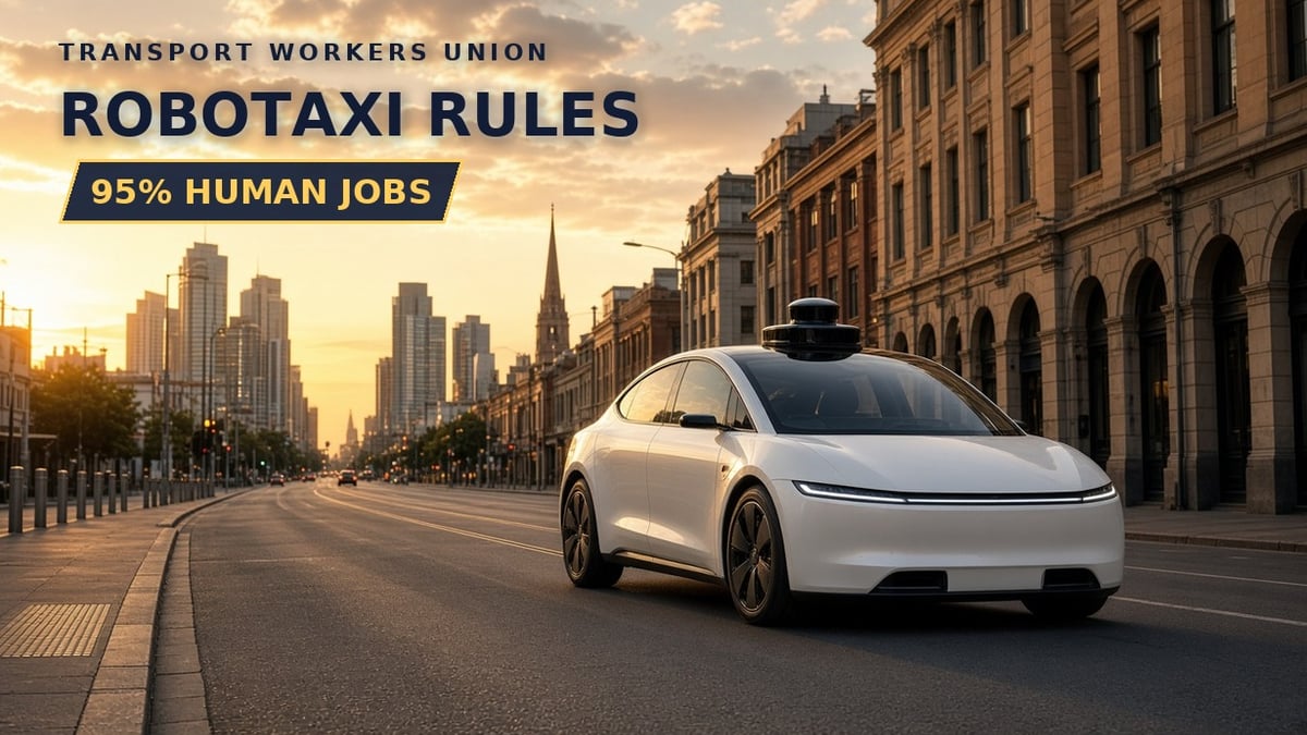 Self-driving robotaxi in an Australian city as the TWU calls for strict robotaxi rules