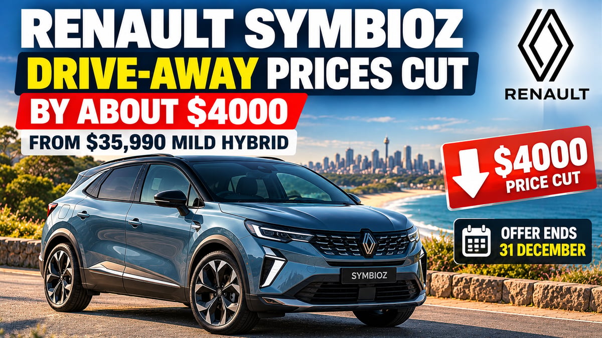 Featured image for Renault Symbioz campaign drive-away prices start at $35,990 until 31 December