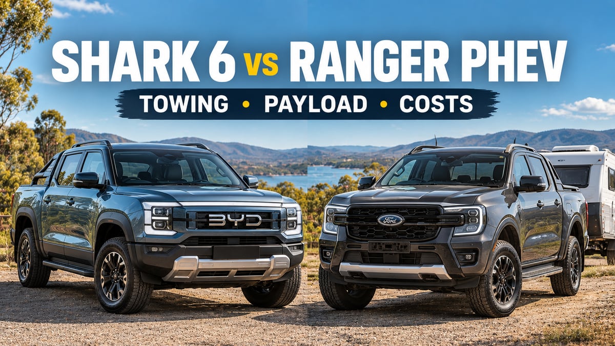 Featured image for BYD Shark 6 Performance vs Ford Ranger PHEV, Which PHEV Ute Makes More Sense?