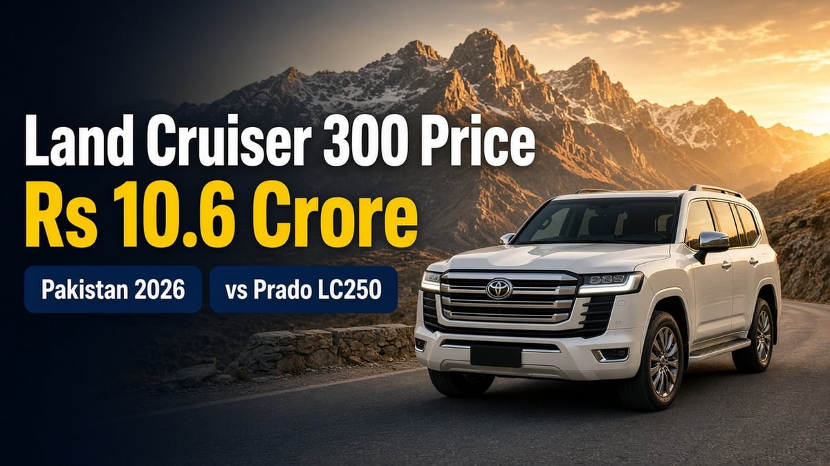 Featured image for Toyota Land Cruiser 300 Price in Pakistan 2026: Rs 106 Million, ZX Specs and Prado LC250 Comparison