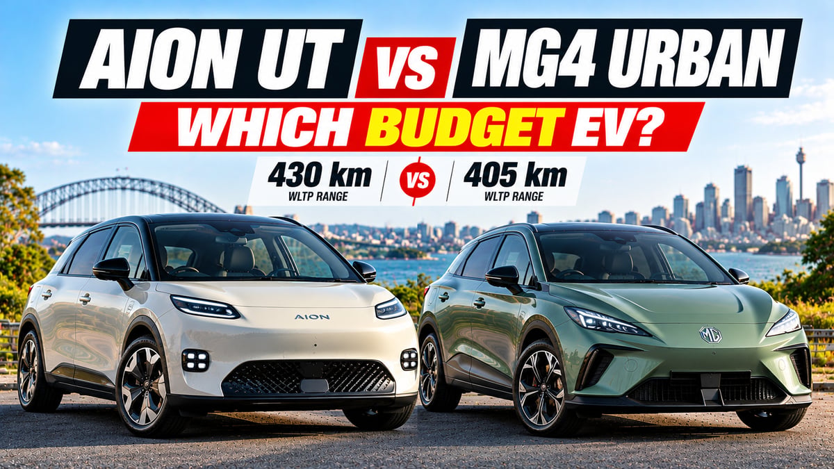 Featured image for GAC Aion UT vs MG4 EV Urban Australia 2026, Which Affordable Electric Hatch Should You Buy?
