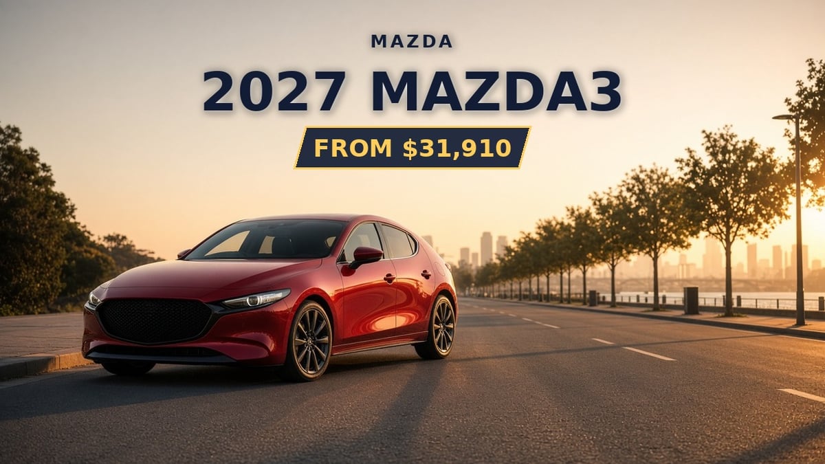2027 Mazda 3 hatch in Australia priced from $31,910 with more standard kit