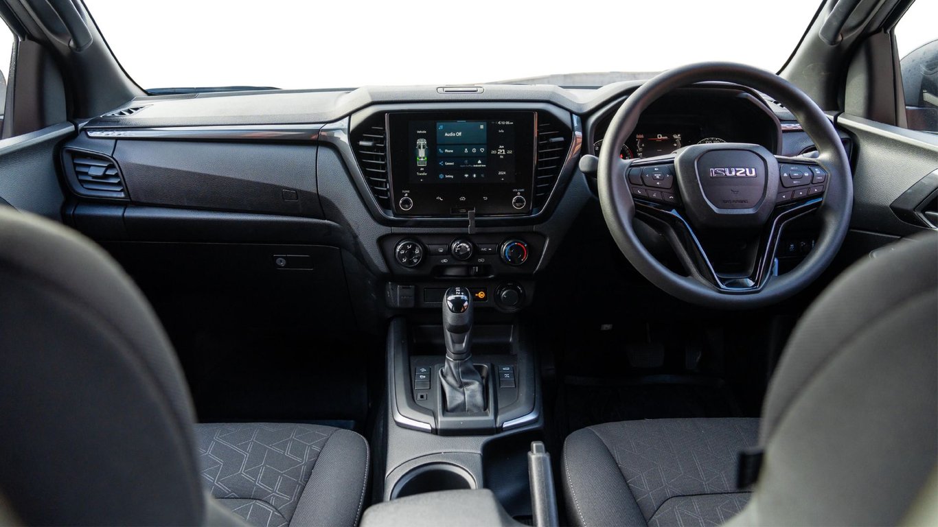 Isuzu D-Max right-hand-drive dashboard and touchscreen
