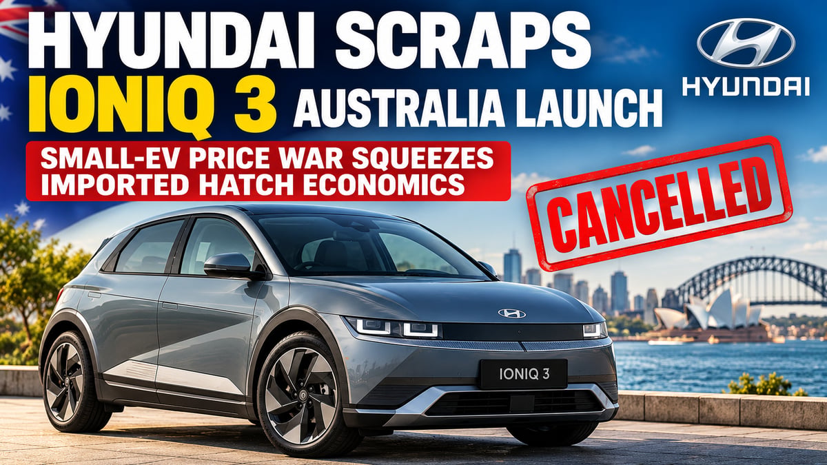 Featured image for Hyundai Ioniq 3 Australia launch cancelled as small EV prices bite