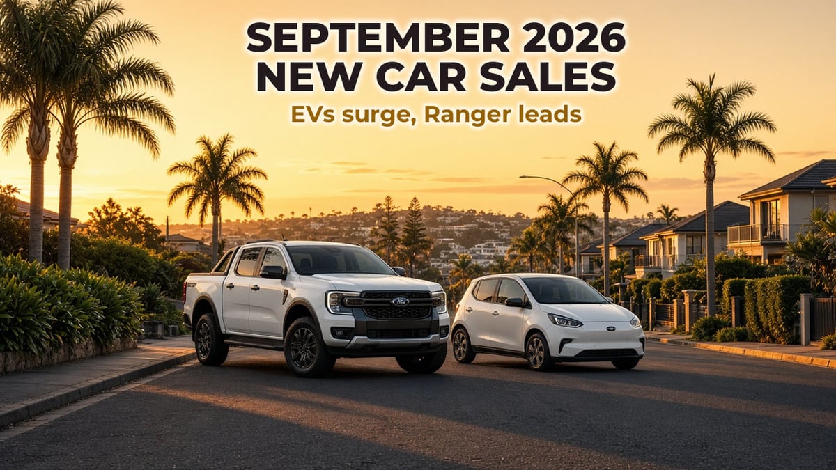 September 2026 new car sales Australia