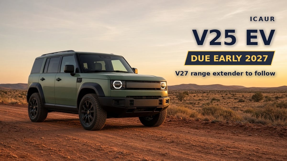 iCaur V25 electric SUV expected to launch in Australia in early 2027