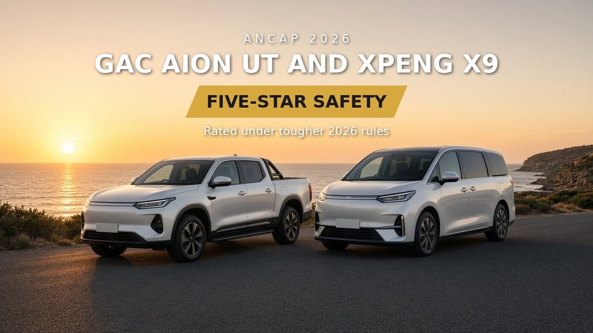 GAC Aion UT and Xpeng X9 five-star ANCAP