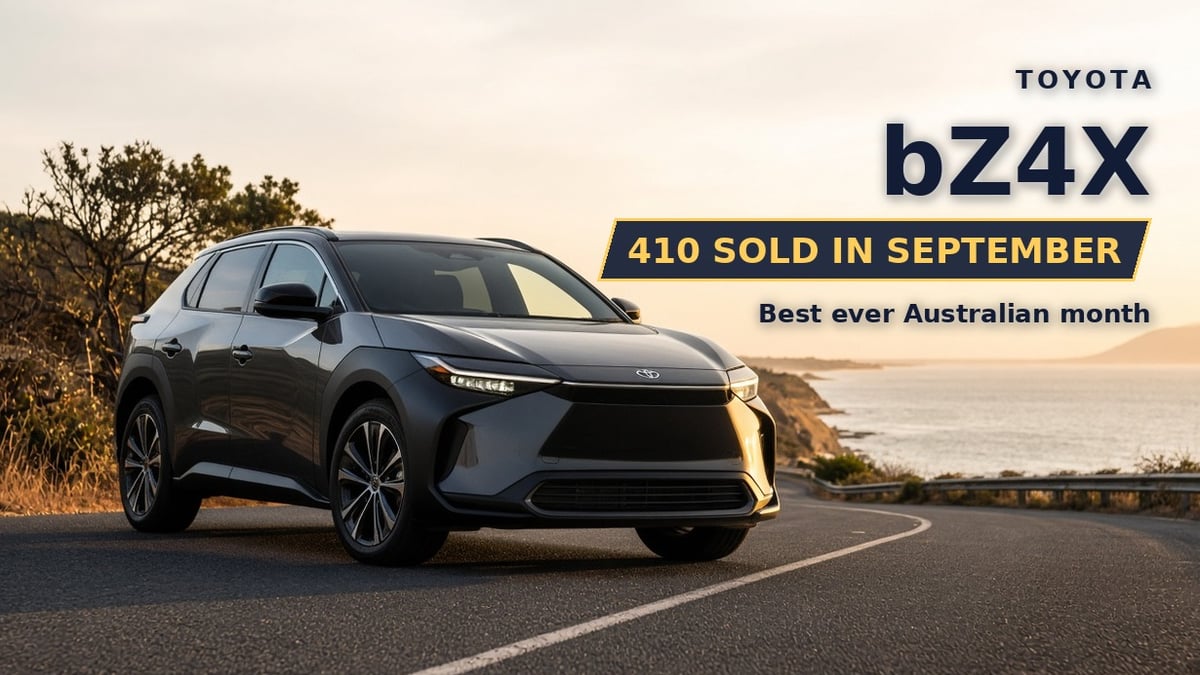 Toyota bZ4X electric SUV records best ever Australian sales month with 410 sold