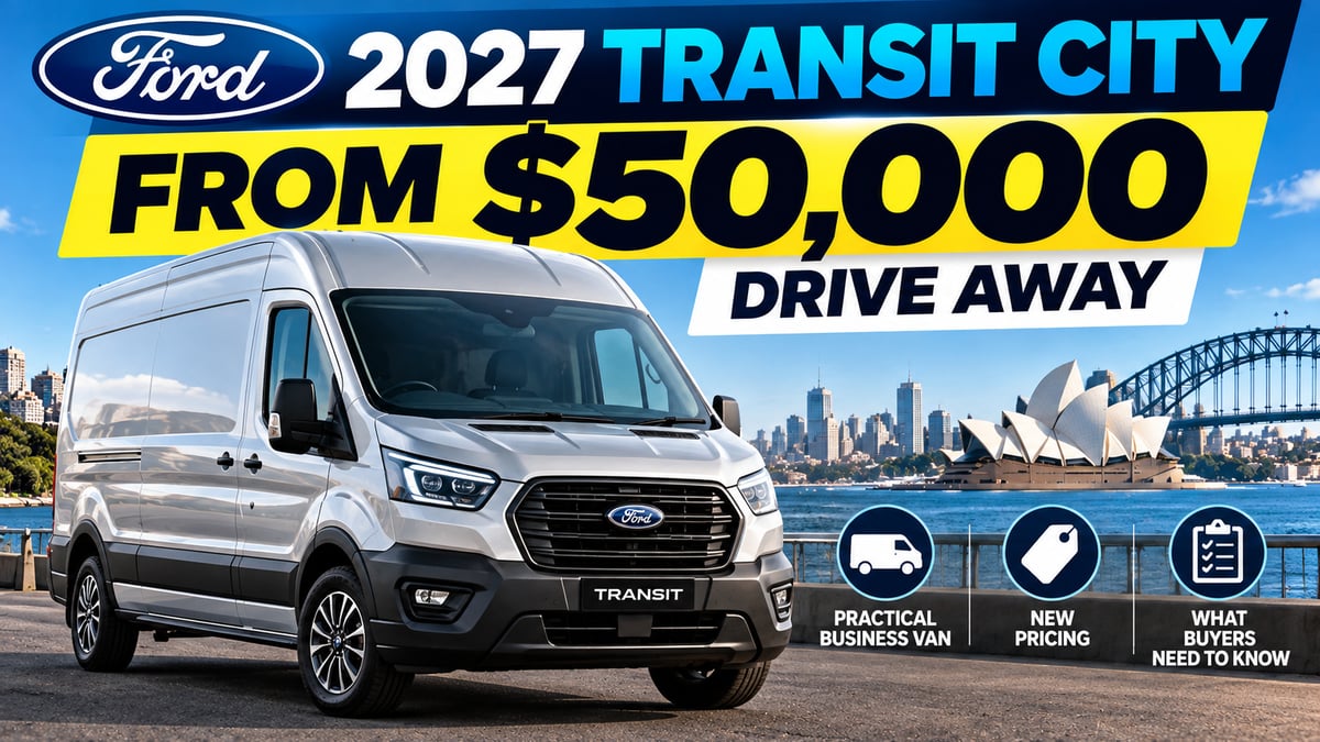 Featured image for Ford lists the 2027 Transit City from $50,000 drive away