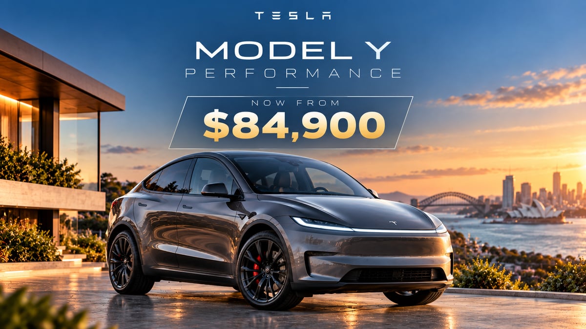 Featured image for 2027 Tesla Model Y Performance Price Australia: Now $84,900