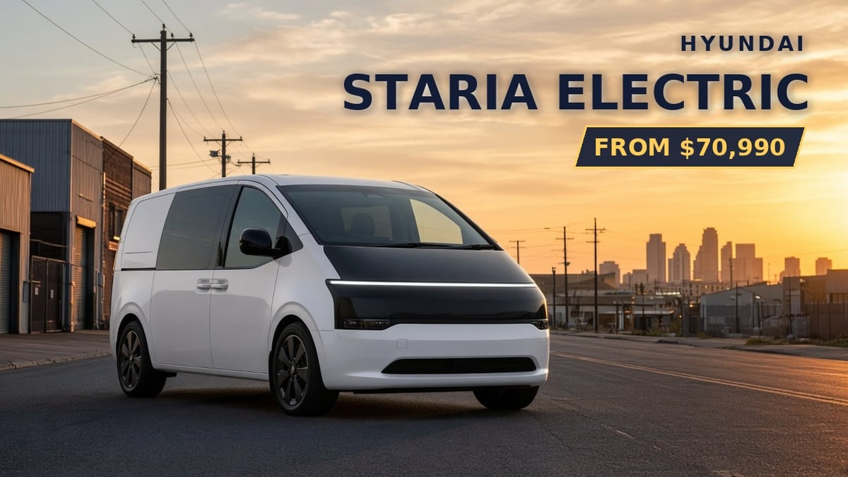 Hyundai Staria Load Electric van in Australia
