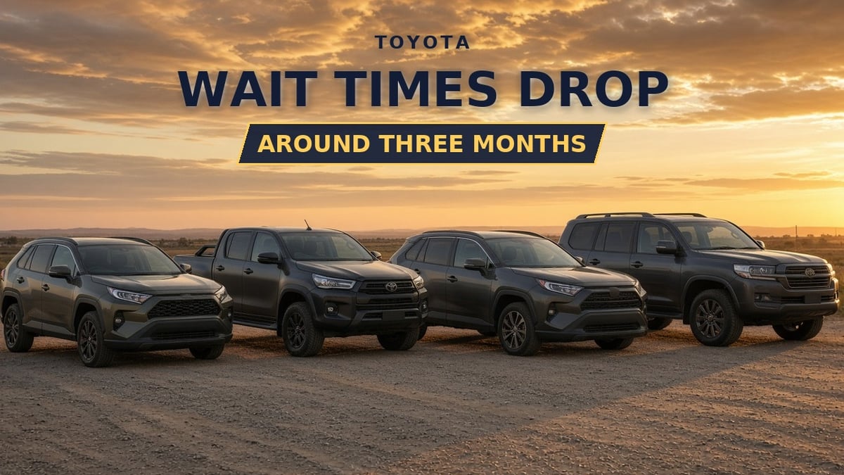 Toyota Australia new car wait times