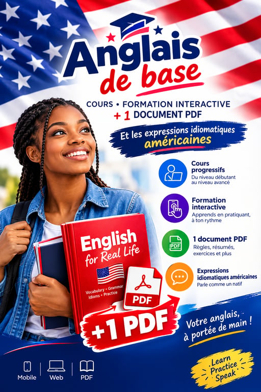 Anglais de  Base & Expressions Américaines