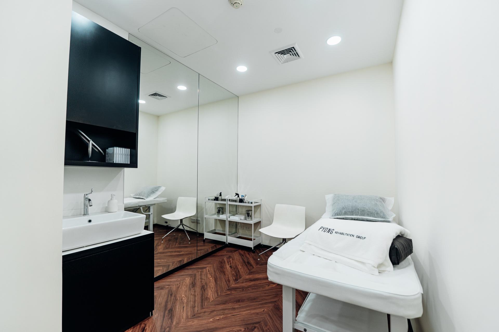Physiotherapy treatment room at PYONG Rehabilitation Primary Care Unit
