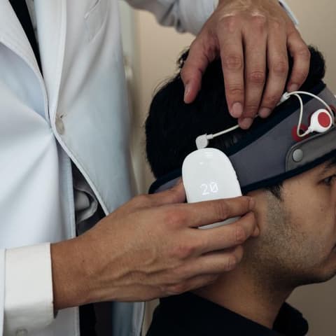 Transcranial direct current stimulation equipment, view 2