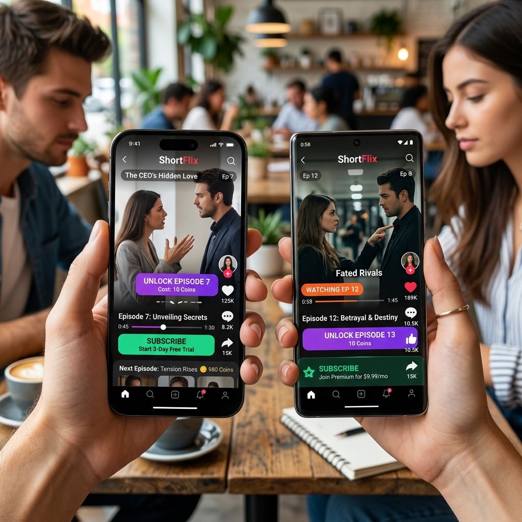 Vertical Micro Drama App Interface