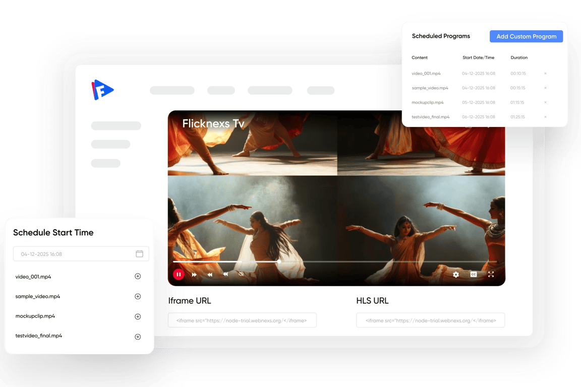 Flicknexs Playout Interface