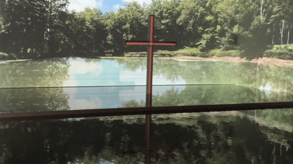 Slot #0007 ando-tadao-vs-exhibition-origin: 1/1 scale impact of Tadao Ando’s Church on the Water. / [0007] ando-tadao-vs-exhibition-origin: 安藤忠雄「水の教会」1/1投影の衝撃。展示場終焉の確信。