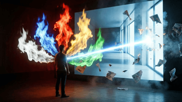 Slot #0038 philosophy-of-kyogu-and-5-mentors: Rebellious 1:1 truth manifesto powered by 5 mentors. / [0038] philosophy-of-kyogu-and-5-mentors: 先人5人の魂を宿し、1/1の真実で広告の霧を晴らす「狂愚」の哲学。