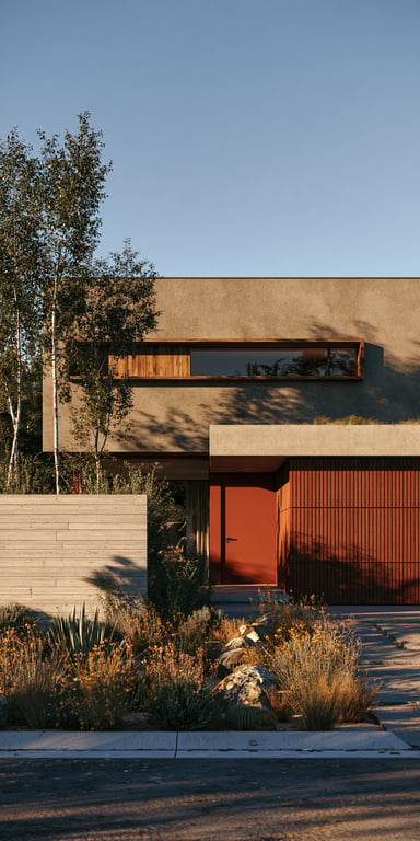 Midjourney --ar 1:2 luxury residential exterior architecture