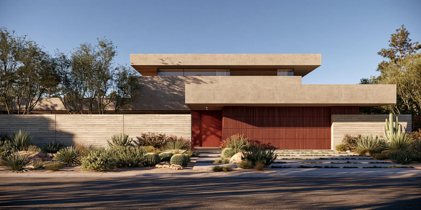 Midjourney --ar 2:1 luxury residential exterior architecture