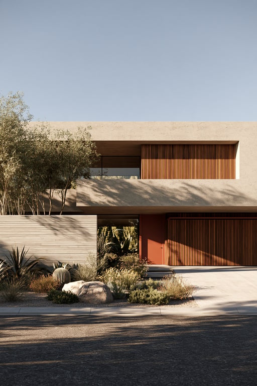 Midjourney --ar 2:3 luxury residential exterior architecture