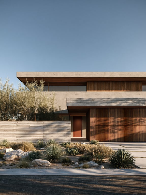 Midjourney --ar 3:4 luxury residential exterior architecture