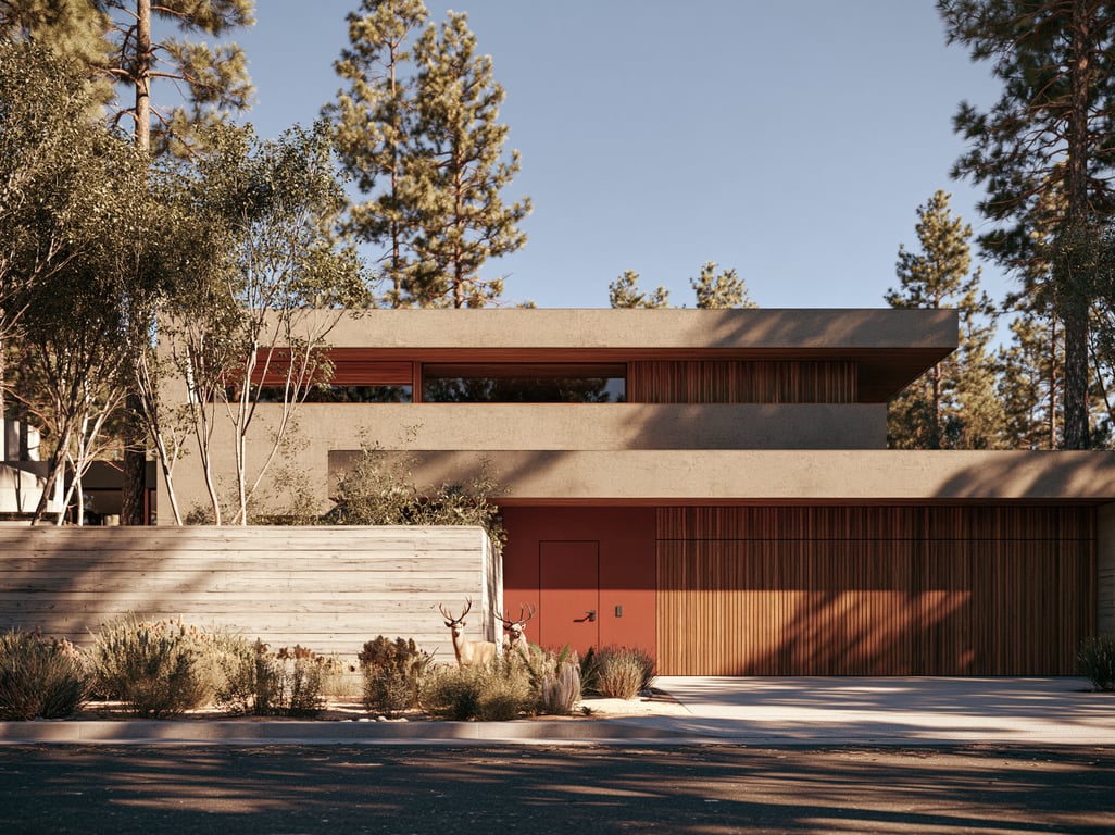 Midjourney --ar 4:3 luxury residential exterior architecture