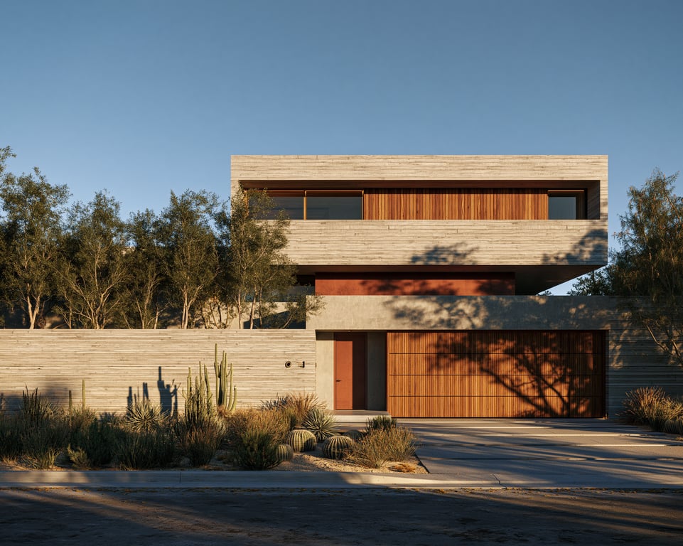 Midjourney --ar 5:4 luxury residential exterior architecture