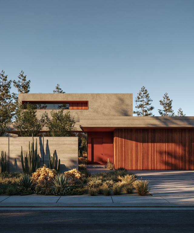 Midjourney --ar 5:6 luxury residential exterior architecture