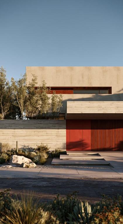 Midjourney --ar 6:11 luxury residential exterior architecture