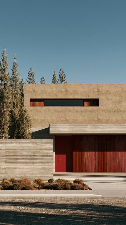 Midjourney --ar 9:16 luxury residential exterior architecture
