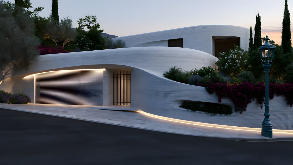 Organic - Futuristic × Mediterranean — EXTERIOR