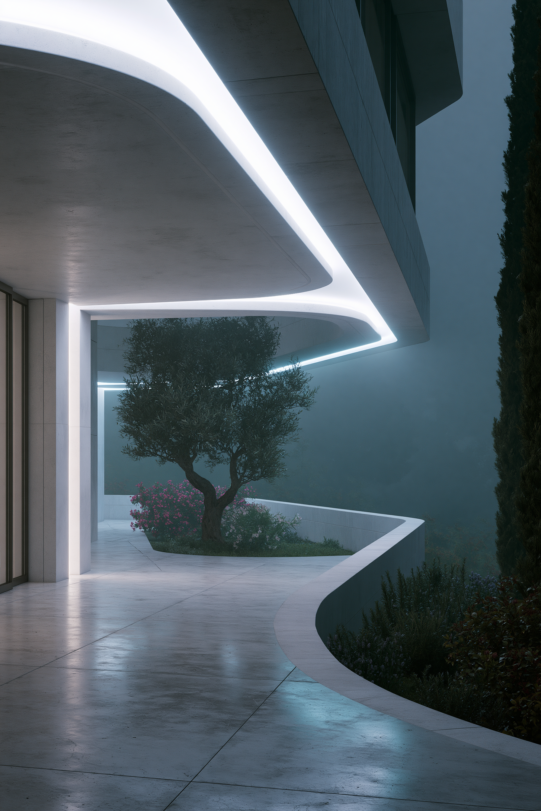 Light - Futuristic × Mediterranean — GARDEN