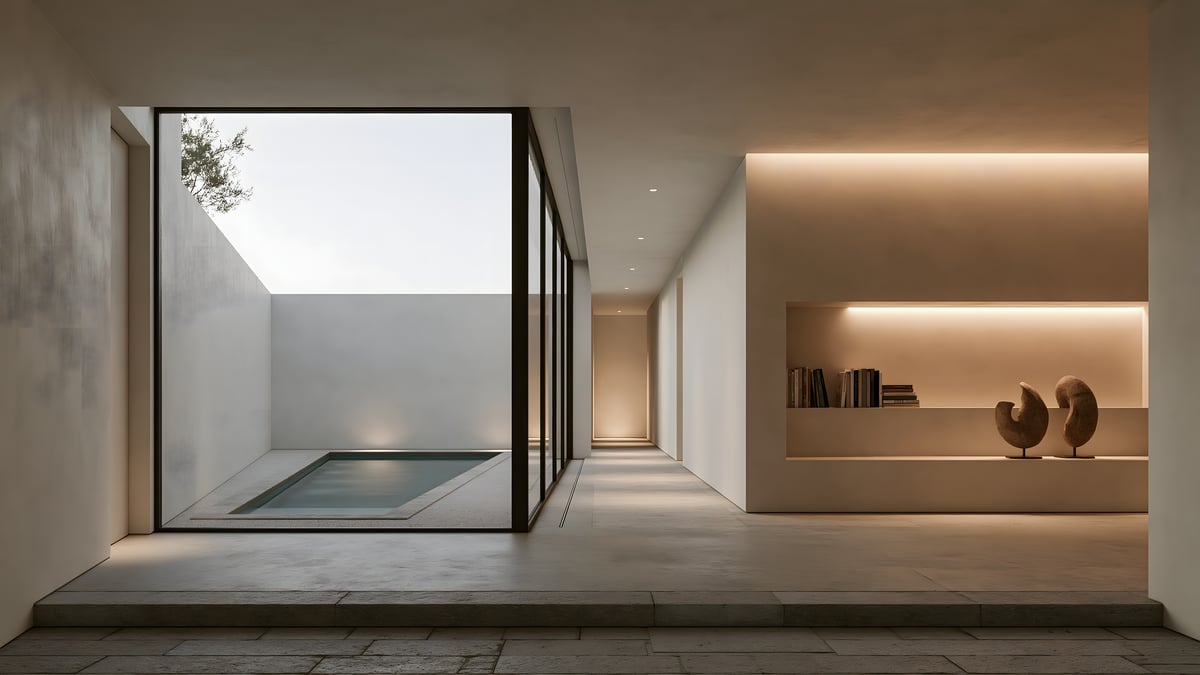 Shadow - Minimal × Mediterranean — ENTRANCE HALL