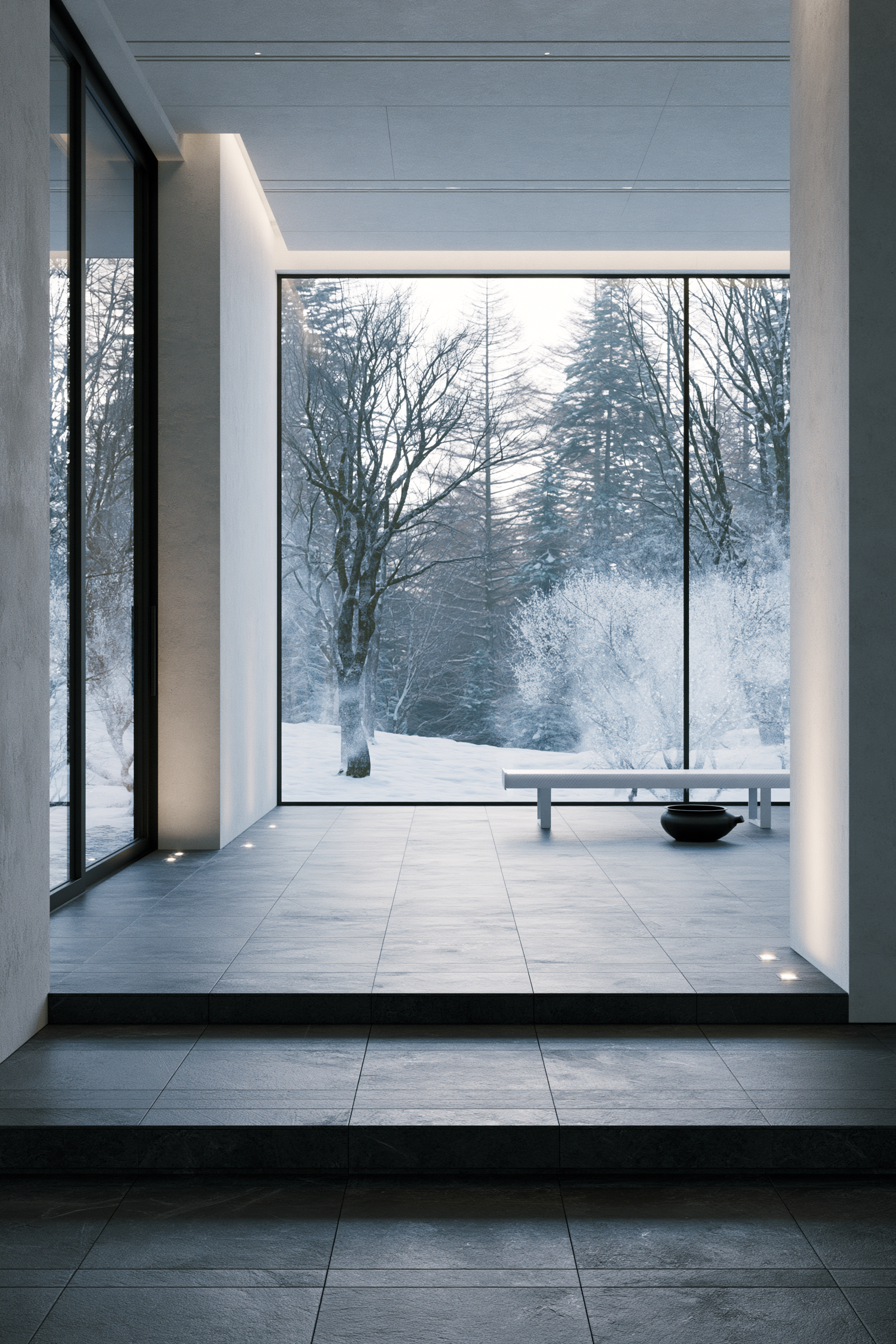 Monotone - Futuristic × Mediterranean — ENTRANCE HALL