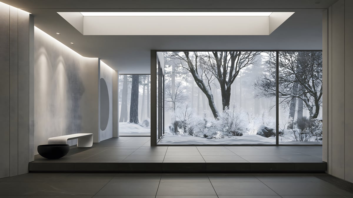 Monotone - Futuristic × Mediterranean — ENTRANCE HALL