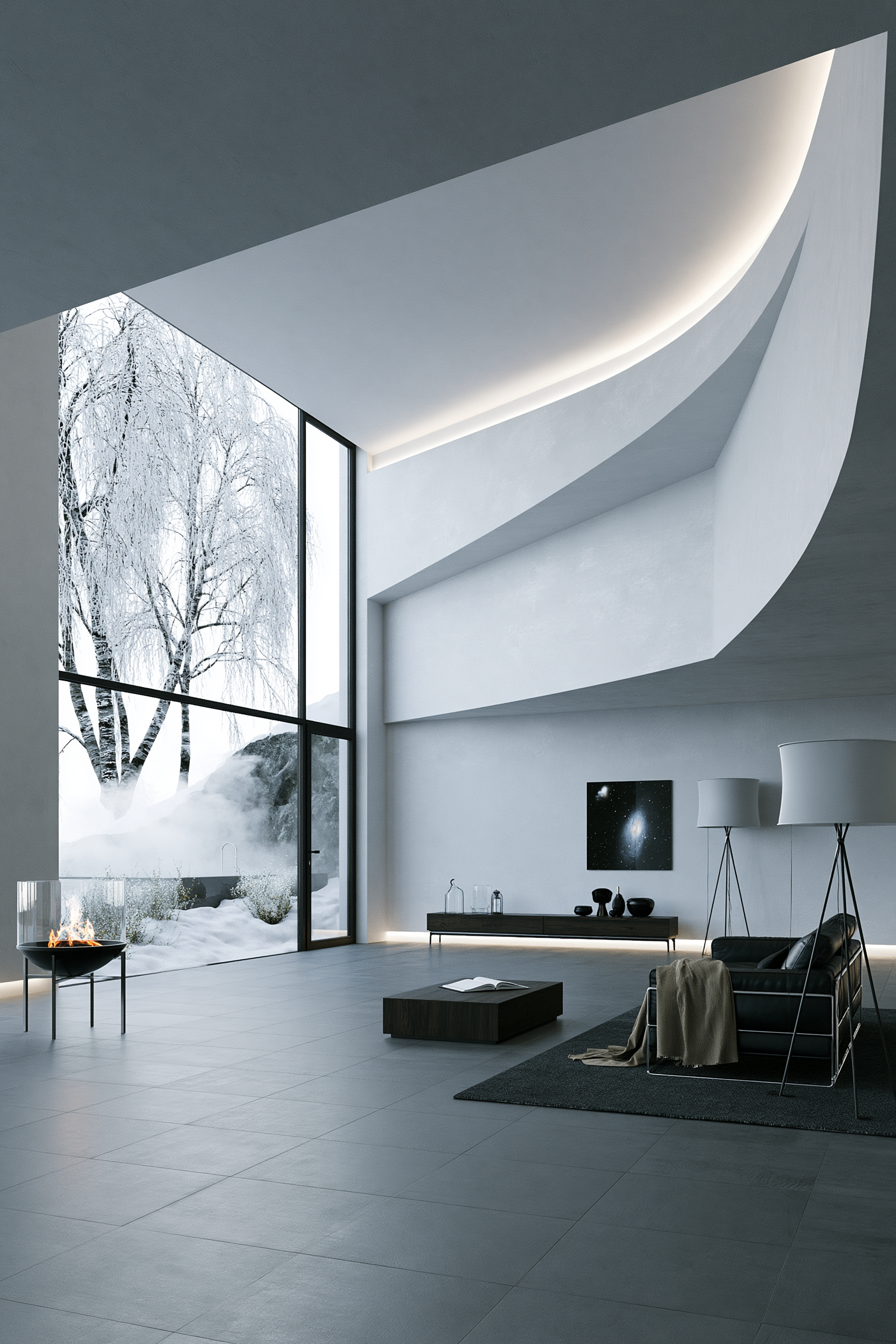 Monotone - Futuristic × Mediterranean — LIVING