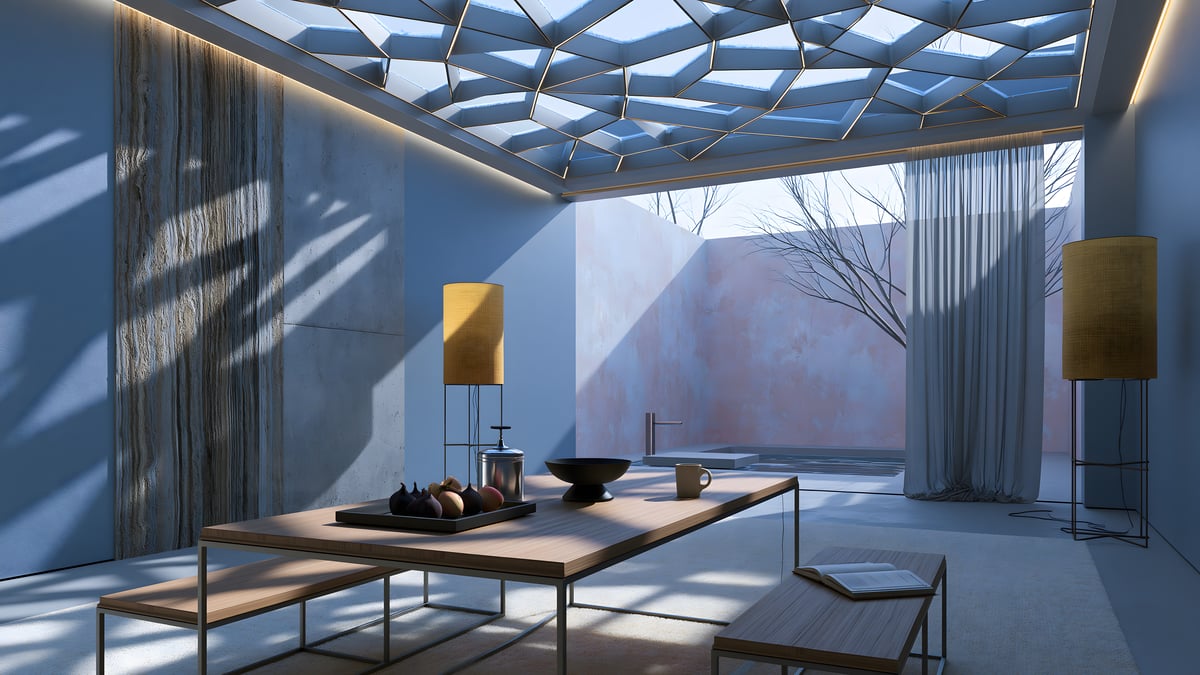 Texture - Futuristic × Mediterranean — DINING