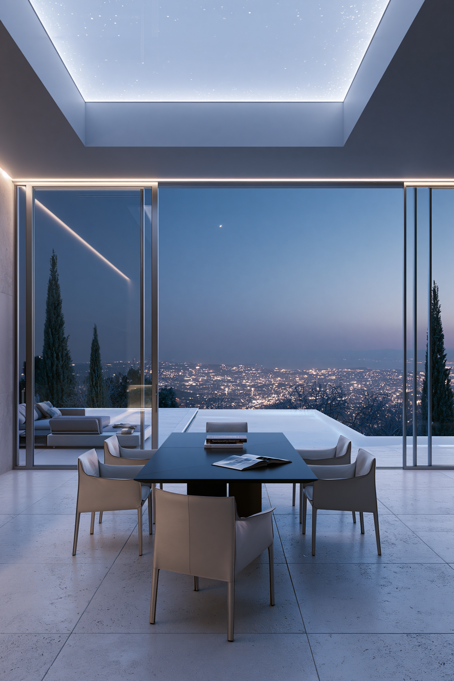 Contrast - Futuristic × Mediterranean — DINING